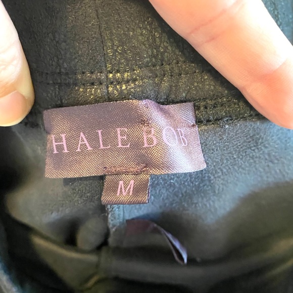 Hale Bob Faux Suede Paneled Leggings - Picture 6 of 6